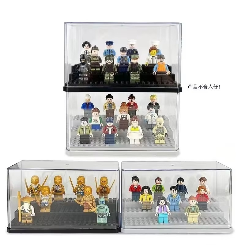 Building Block Mini - Acrylic mini doll Display Box, Stackable