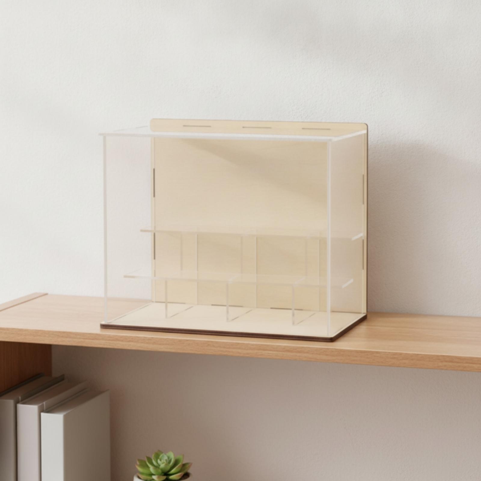 Acrylic Display Case with Wood - Display Case Acrylic recension och pris
