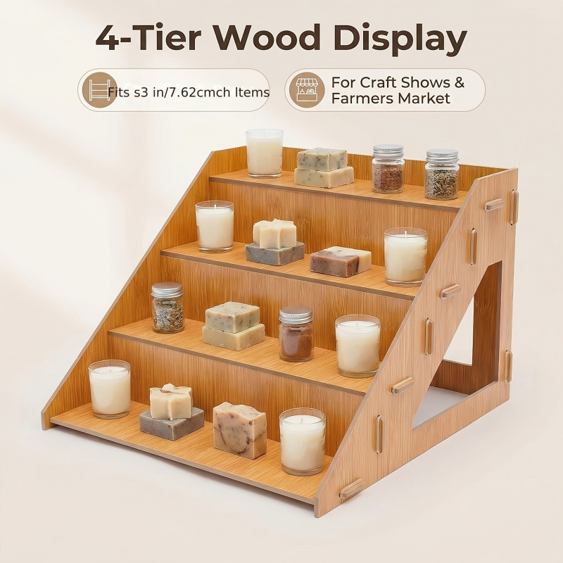 Wooden Display Rack, Farm Mark - Pop Display Shelf recension och pris