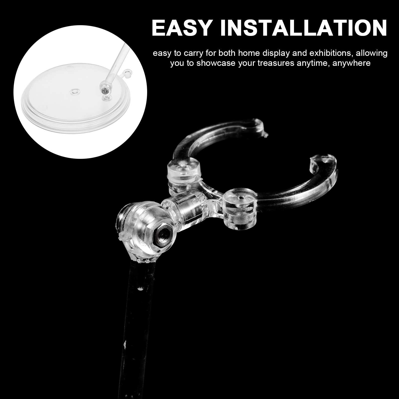 3Pcs Clear Adjustable Action F - Action Figure Stand recension och pris