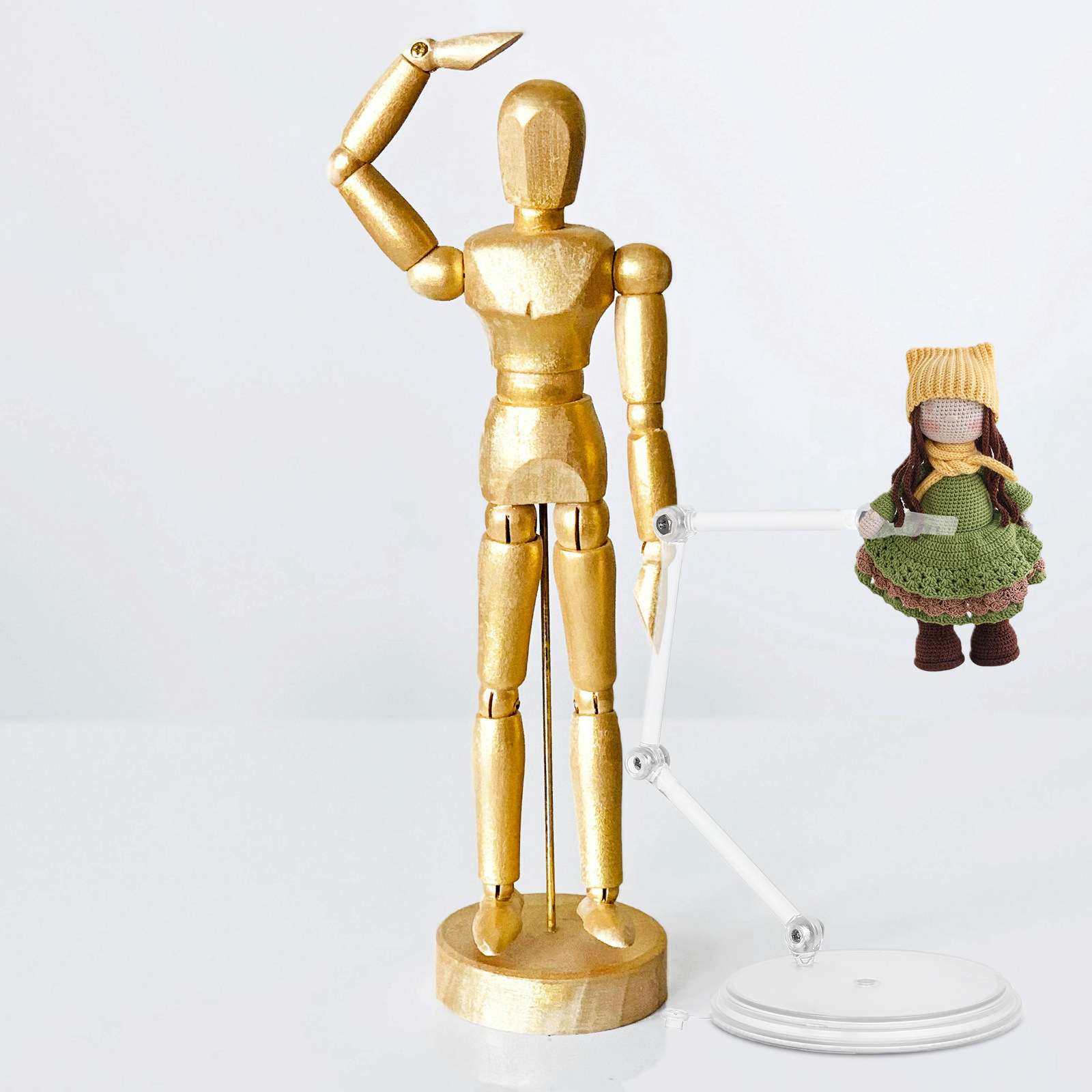 3Pcs Clear Adjustable Action F - Action Figure Stand recension och pris
